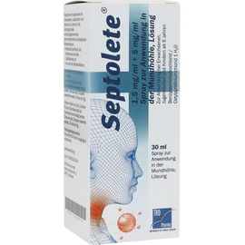 TAD Pharma Septolete 1,5mg/ml + 5mg/ml Spr.z.anw.i.d.mundhö.