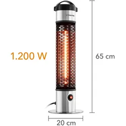 TROTEC Terrassen-Stand-Heizstrahler IRS 1200 E, 1200 W
