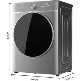 Cecotec 	Bolero DressCode 9800 Inverter Waschmaschine Steel (9 kg, 1400 U/min) 