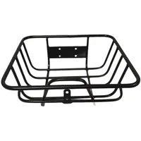 FashionCha Fahrradkorb Vorne Fahrrad Aufbewahrungskorb Abnehmbar Transport Fahrradkörbe Gepäckträger Eisen für Outdoor Fahrten Einkaufen, L