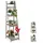 Relaxdays Blumentreppe 160 x 41 x 50 cm Grau