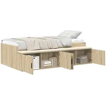 vidaXL Bettrahmen 90 x 200 cm Beige