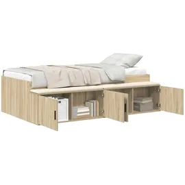 vidaXL Bettrahmen 90 x 200 cm Beige