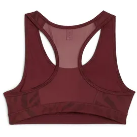 Puma 4keeps Padded Ribbon Stripe Print BH, Ruby Shimmer-aw-053341-0001, XS