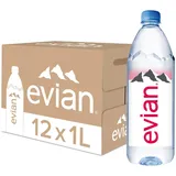 evian Flaches Wasser, 12 x 1 l