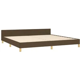 vidaXL Bettgestell 200 x 200 cm Dunkelbraun