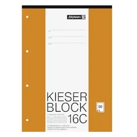 Brunnen Kieserblock DIN A4 rautiert Lineatur 16C, 1 St.
