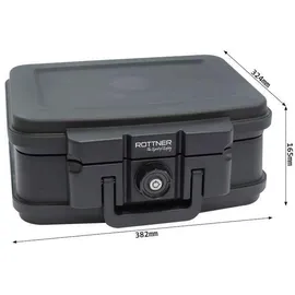 Rottner Tresor Rottner Feuerschutzkassette FIRE DATA 1, schwarz,