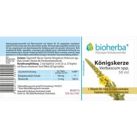 Bioherba Königskerze Verbascum spp. Tropfen 50 ml
