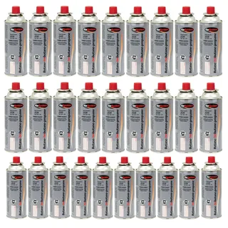 Go System 28 x GO SYSTEM Ventil Gas Kartusche Camping Kocher Brenner Butan/Propan 227 g