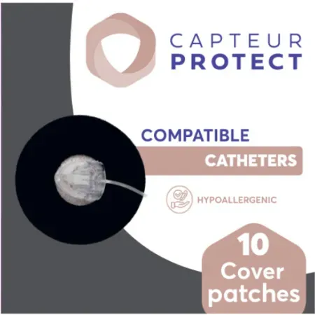 Capteur Protect Pflaster Schwarz Cover Katheter 10 Stück