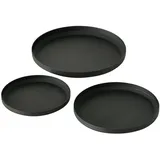 Boltze Kerzenteller Mio Metall Schwarz
