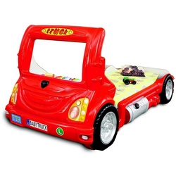 JVmoebel Kinderbett LKW Auto Truck Kinder Kinderbett Bett Betten Kindermöbel Neu rot (Kinderbett) rot