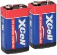 2x XCell Lithium 9V Block Hochleistungs- Batterien für Rauchmelder / Feuermelder - 10 Jahre Batterie Lebensdauer