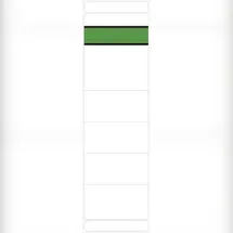 Alpha label Rückenschilder 5845 Weiß 192 x 60 mm 10 Blatt