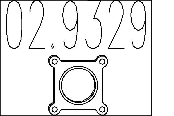 MTS Dichtung, Abgasrohr 029329 für SEAT