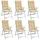 vidaXL Hochlehner Auflage 120 x 50 x 4 cm melange beige 6 St.