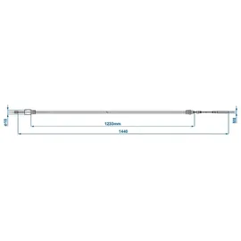 PRO PLUS Bremsseil 1230/1440mm M8 Universal kompatibel für Knott/Schlegl/Nieper/Avonride/BPW