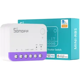 Sonoff MINI-RBS Smart Roller Shutter Switch, 2-Kanal Rolladen-Schaltaktor, WiFi