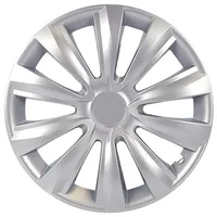 CARTREND Radzierblende Delta 35 cm (14 Zoll) silber 1 Stück Radkappe - Cartrend