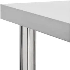 vidaXL Küchen-Arbeitstisch mit Rollen 80x30x85 cm Edelstahl