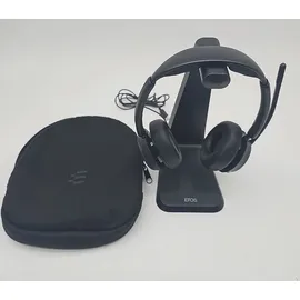 epos IMPACT 1061T ANC Stereo-Headset - MS-Teams-Version, Bluetooth (BTD 800a Adapter), BrainAdaptTM-Technologie, EPOS AITM, Adaptives Active Noise-Cancelling, inkl. Ladestation