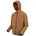 Outdoorjacke mit Kapuze in Nut Brown Gr XXL