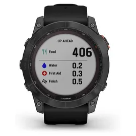 Garmin fenix 7X Solar schiefergrau mit schwarzem Armband