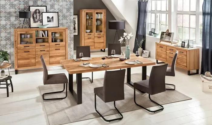 Elfo Highboard Tina Holz Braun Eiche