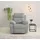 OTTO home Relaxsessel Lannilis Webstoff 97 x 100 x 92 cm Hellgrau mit Liegefunktion