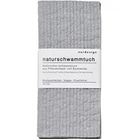 nordesign Naturschwammtuch Grau, 2er Set