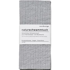nordesign Naturschwammtuch Grau, 2er Set
