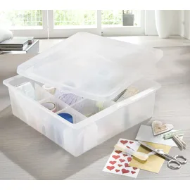 RUCO Aufbewahrungsbox 27 x 10 x 28 cm 10-tlg. transparent