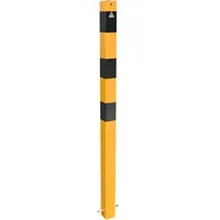 Schake Absperrpfosten Typ 470BG, ortsfest, zum Einbetonieren, 70x70mm, gelb,