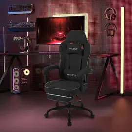 Woltu Gaming-Stuhl Schwarz