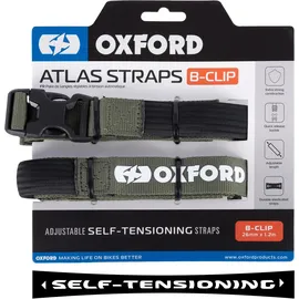 Oxford Spanngurte Atlas B-Clip Grün 26 mm x 1,2 m