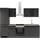 Stella Trading Küchenzeile Jazz 280 cm schwarz