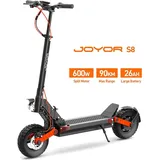 Joyor E-Scooter Joyor S8-Z 600W 25 km/h bis 90 km Reichweite 26Ah 1248 Wh Akku 10 Zoll hydraulische Bremsen faltbarer offroad Elektroroller