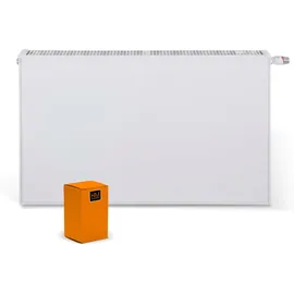 HM Heizkörper Wärmepumpenheizkörper THEMA NT 600 x 1600 mm 20 W weiß links