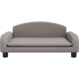 vidaXL Kindersofa Taupe 70 x 45 x 30 cm Kiefer schwarz
