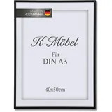 K-Möbel Bilderrahmen Aluminium Schwarz A3 1 St.