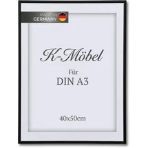 K-Möbel Bilderrahmen Aluminium Schwarz A3 1 St.