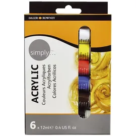 Daler Rowney Acrylfarbe 6 St. 72 ml Grau