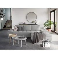 sit&more Ecksofa SIT & MORE "Latigo L-Form", silber, B:270cm T:163cm, Sofas, Ecksofa, mit Recamiere, wahlweise mit Bettfunktion und Bettkasten