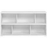 miliboo Niedriges Bücherregal 140 x 0 x 0 cm Weiß