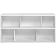 miliboo Niedriges Bücherregal 140 x 0 x 0 cm Weiß
