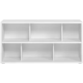 miliboo Niedriges Bücherregal 140 x 0 x 0 cm Weiß