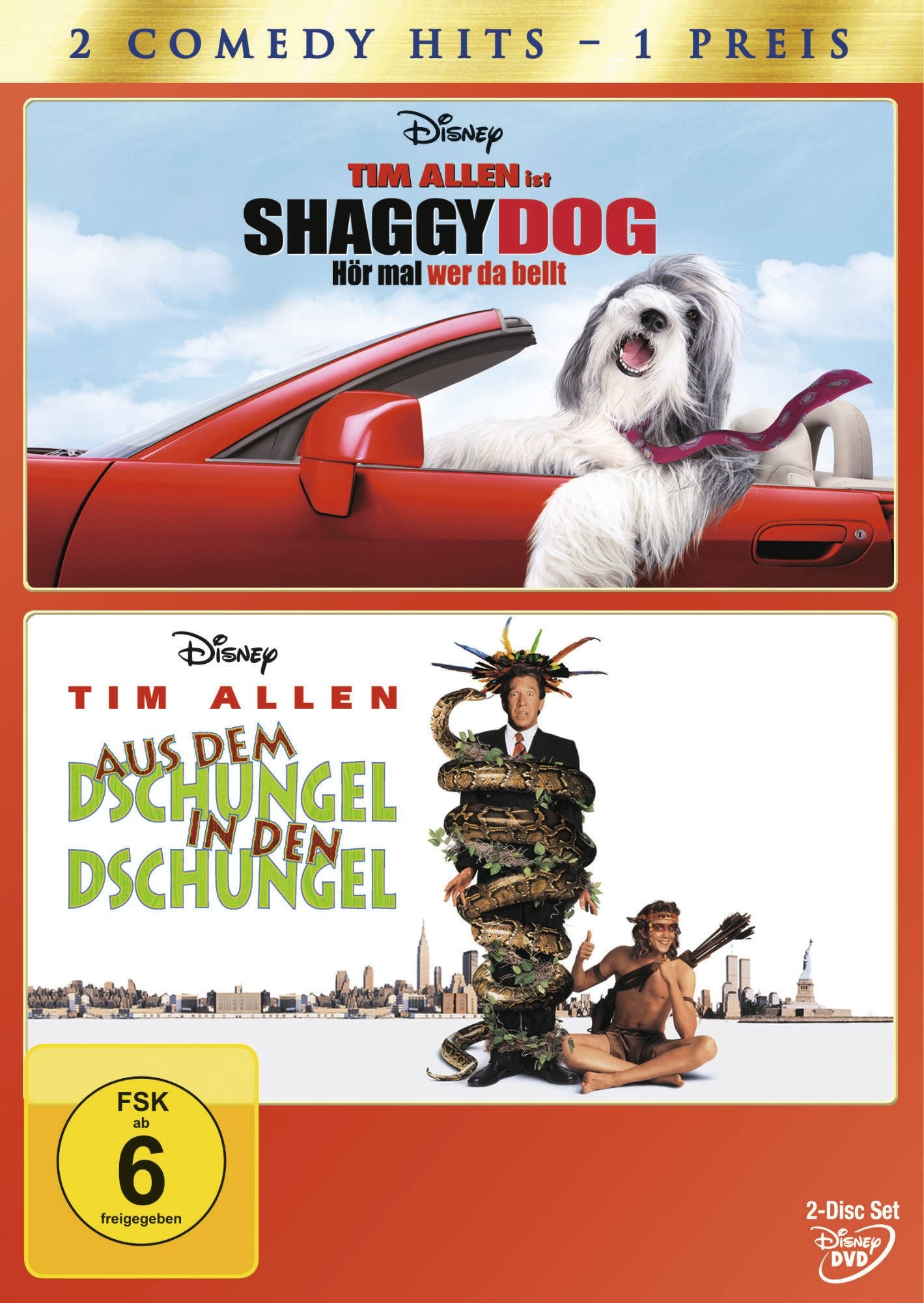 Shaggy Dog - Hör mal wer da bellt / Aus dem Dschungel in den Dschungel [2 DVDs] (Neu differenzbesteuert)