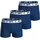 NFL Boxershorts NFL Shield blau/rot/weiß M 3er Pack