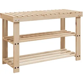 vidaXL Schuhregal 76 x 8 x 34 cm braun / braun